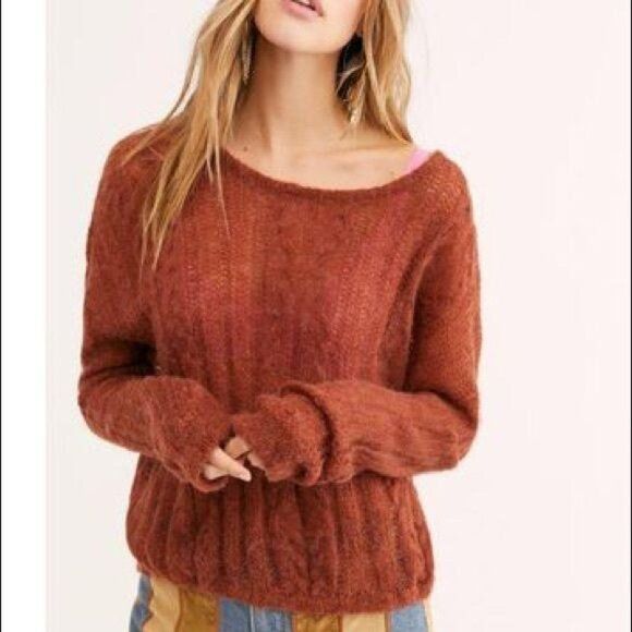 ‎Free People NEW Ultra-Lightweight Sweater Top XS - Picture 1 of 6